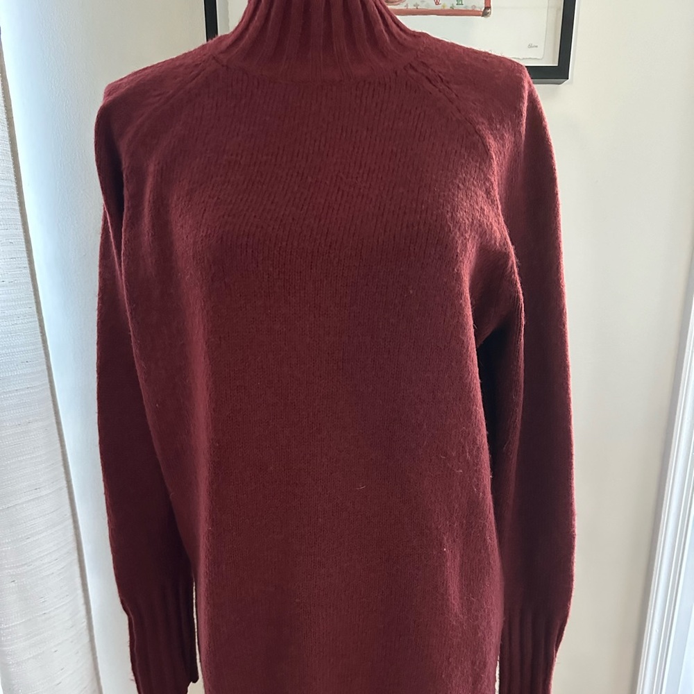 Express Sweater Dress or tunic, beautiful color Maroon, size s
